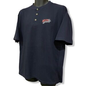 Vintage Moose Head Light Beer Henley T-Shirt